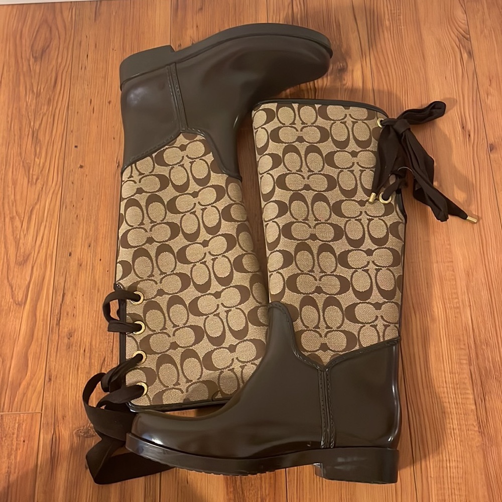 Coach tall rain boots - Picture 2 of 7
